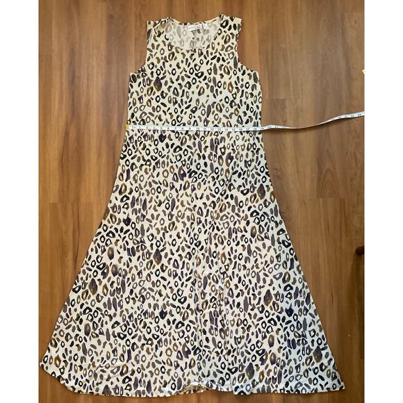Women Size Large Attitudes by Renee Leopard Print Soft Flowy Summer Lightweight - Picture 6 of 9